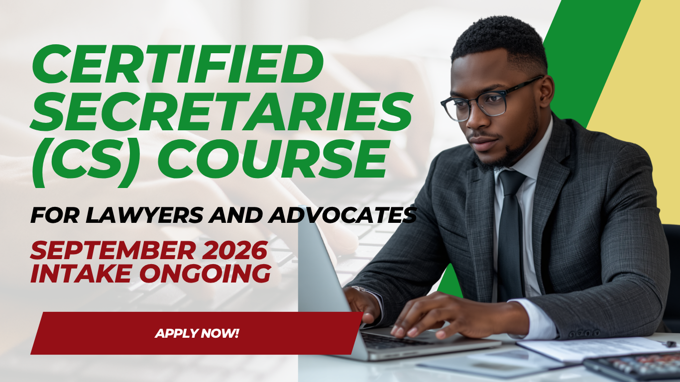 Certified Secretaries course for lawyers and advocates, September 2026