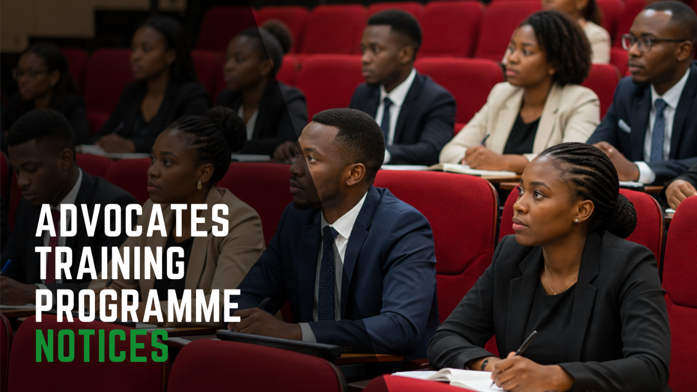 Advocates Training Programme notice